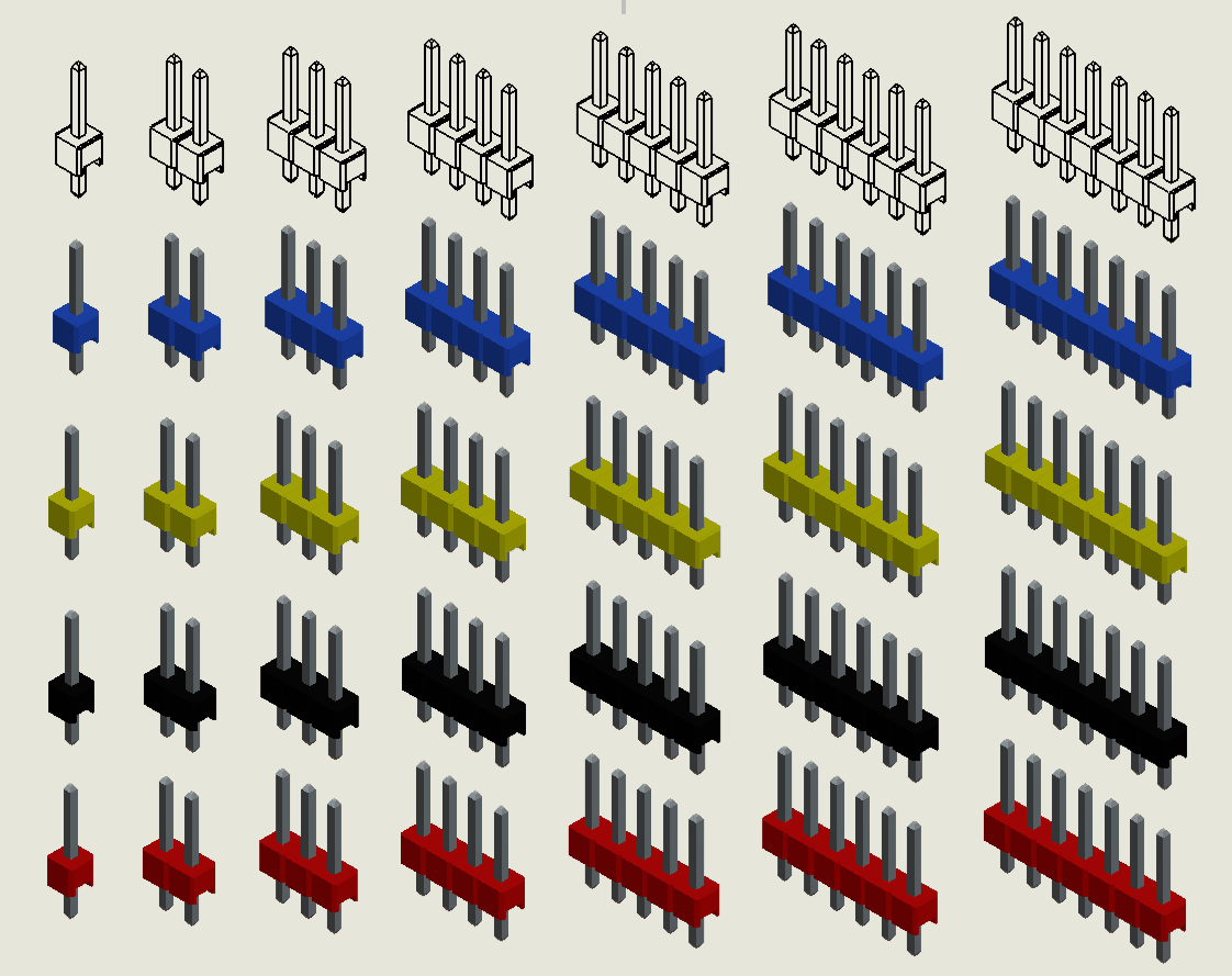 A0002895-2.54mm 阳针排针